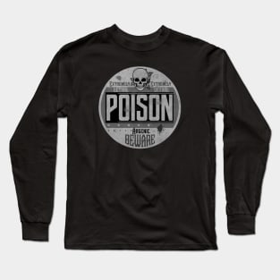 Poison Vintage Label BW Long Sleeve T-Shirt